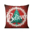 thumbnail image 3 of Christmas Tree Snowflake Merry Christmas Throw Pillow Covers Beautiful Throw Pillow Case 4 Pack Christmas Pillow Cover for Room Home Patio Bedroom Livingroom, 3 of 7