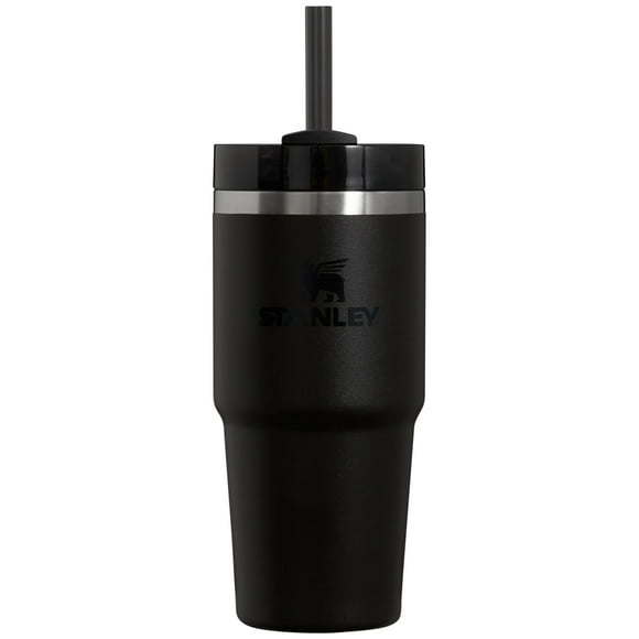 Stanley Quencher H2.0 FlowState Stainless Steel Vacuum Insulated Tumbler with Lid and Straw for Water Iced Tea or Coffee Smoothie and More Black 2.0 14oz