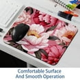 thumbnail image 6 of Peony Gaming Mouse Pad Desk Mat, Square 8.3x9.8 Inch Non-Slip Rubber Bottom Printed Design for Office and Gaming, 6 of 6