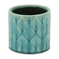 thumbnail image 3 of Cheungs 5775M 5.5 x 5.25 in. Arzati Pot, Turquoise, 3 of 5