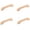 96mm, variant on Gamvdout Wooden Handles for Cupboards 4Pcs Solid Wood Door Handle Furniture Wooden Cabinet Drawer Log Bow Door Beech Wood Handle 168Mm