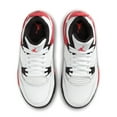 thumbnail image 5 of Little Kid's Jordan 4 Retro White/Fire Red-Black (BQ7669 161) - 11, 5 of 6