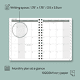 thumbnail image 3 of POPRUN Planner 2024-2025, Academic Planner(July 2024-June 2025) Daily Weekly and Monthly with Hourly Time Slots, 6.25'' x 8.5'', Hard Cover, Wirebound, Tabs, 100 GSM - Orange, 3 of 6