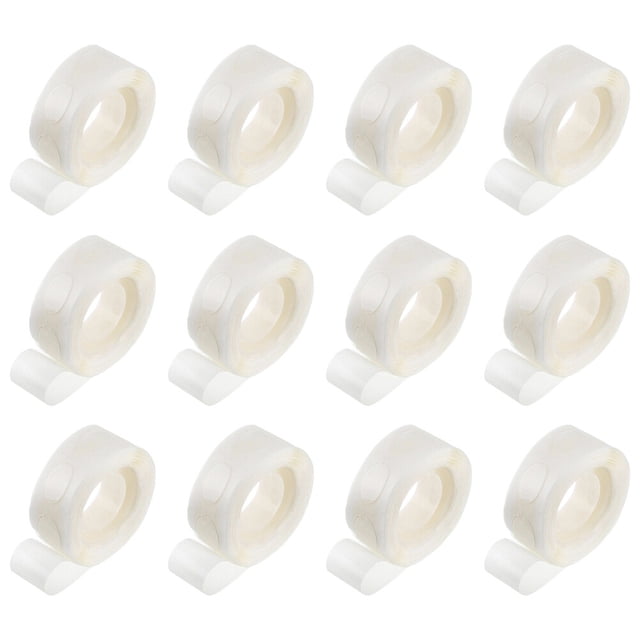 12 rollos de cintas adhesivas de doble cara con puntos transparentes, puntos de globo sin rastro extraíbles, pegamentos adhesivos, cintas hechas a mano para bodas