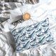 thumbnail image 5 of Fotbe Cute Shark Funda de Almohada Decorativa Estilo Occidental, Lujo en Algodón, Fundas para Almohadas King, Cojín Estampado para Decoración del Hogar-16"x24", 5 of 6