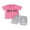 Pink2, variant on Brother Sister Matching Outfits Baby Boy Girl Short Sleeve T-Shirt Shorts Infant Toddler Clothes Set