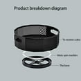 thumbnail image 3 of Turntable, Plastic Rotating Spice Storage For Spices Condiments Kitchen Storage, Kitchen Cupboard Turntable, Spice Turntable (30 X 10cm, L), 3 of 7