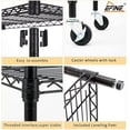 thumbnail image 5 of 5-Shelf Shelving Units and Storage on 3'' Wheels with 5-Shelf Liners, NSF Certified, Adjustable Heavy Duty Carbon Steel Wire Shelving Unit (30W x 14D x 63.7H) Pole Diameter 1 Inch, 5 of 13