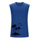 thumbnail image 4 of Camiseta sin mangas de cuello redondo para hombre, jersey deportivo de alta elasticidad, cuello redondo, sin mangas, ropa deportiva para hombre musculoso, camiseta sin mangas de algodón para hombre, 4 of 6