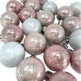 thumbnail image 2 of 1 Inch Small Pink and White Shatterproof Plastic Christmas Balls 24 Piece Set, 2 of 9