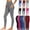 Gray, variant on Womens Leggings,High Waisted Moisture Wicking Solid Color Pants for Everyday Gray S