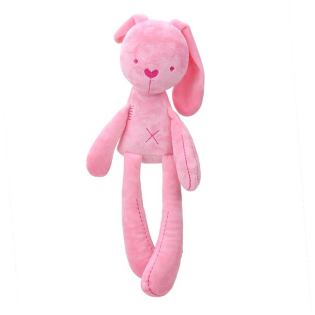 Muñeca de conejo de orejas largas de dibujos animados para niños, juguetes de peluche suaves para bebés, compañero de dormir, juguete de Animal de peluche, 42CM