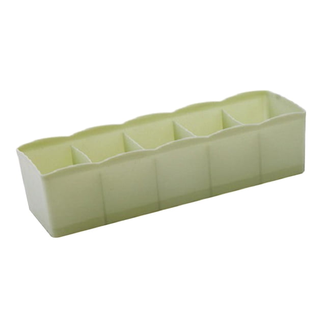 1xLingeries Storage Bins Stackable Drawer Bra Boxes for Wardrobe Kitchen Cabinet Green