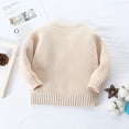 thumbnail image 3 of Gyratedream Toddler Baby Girl Boys Sweater Round Neck Long Sleeve Solid Colour Knitted Pullover Tops 0-6Y, 3 of 6