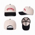 thumbnail image 3 of Fun "GAMEDAY" Upside Down Trucker Cap Reversible Novelty Hat Adjustable Snapback for Men and Women Game Day Essential,1 pcs,Black-Red, 3 of 5