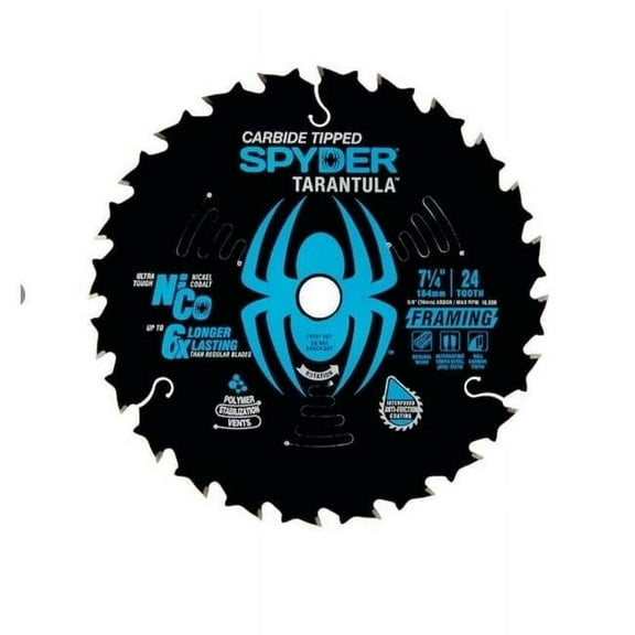 SM Products 13001 7.25 in. 24-Tooth Tarantula Framing Cut-off Wheel Blade