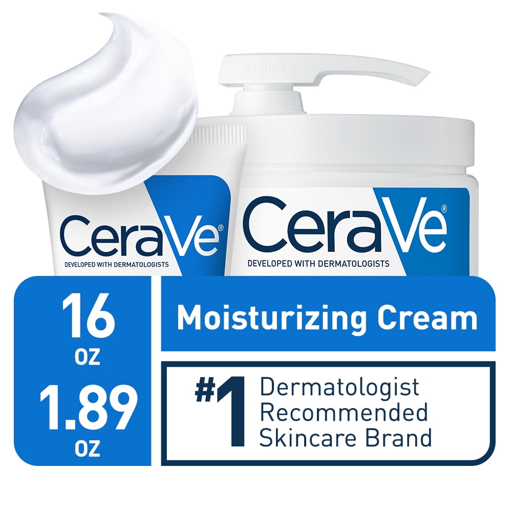 Cerave Moisturizing Cream with Pump Value Pack, Face and Body