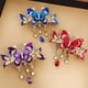 thumbnail image 4 of Pinza para el pelo con forma de mariposa y cadena de borlas, antideslizante, con brillantes diamantes de imitación, herramienta para peinar el cabello, accesorio para el cabello, 4 of 8