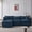 Blue, variant on EHANCIS 105" Modular Sectional Sofa, 3 Seater Chenille L Shape Couch with Ottoman, Black