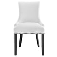 thumbnail image 6 of Side Dining Chair, Rivet Nailhead, White, Fabric, Kitchen Cafe Bistro Hospitality Restaurant, Modern Contemporary HB32924, 6 of 8