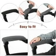 thumbnail image 6 of Armrest Slipcover Pads,Happon Office Rotating Chair Armrest Covers, Office Chair Arms Protector Stretchable for Desk Chair/Rotating Chair/Computer Chair (Dark Grey), 6 of 8