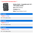 thumbnail image 2 of Window Switch - Compatible with 1997 - 1999 Cadillac DeVille 1998, 2 of 2