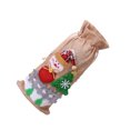 thumbnail image 2 of Inteprter Lentejuelas Cubierta de botella de vino Cordón Tridimensional Papá Noel de comedor Navidad Beber Ropa Bolsa Fiesta Accesorios Kits de decoración para fiestas Beige Inteprter HA068794-03, 2 of 6