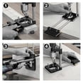 thumbnail image 2 of Woodworking Drill Guide, Woodworking Drill Guide Plastic Adjustable Drilling Template Hole Punch Locator for DIY (Black), 2 of 5