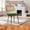 Green | Velvet, variant on QinaQin Medieval Rattan Dining Chair, Bohemian Modern Style Armless Upholstered Kitchen Side Chair, Metal Frame with Wooden Legs, Suitable for Dining Rooms and Homes