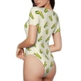 thumbnail image 3 of Naloa Corn Women's Short-Sleeved Onesie, One-Piece Swimsuit for Parties, dates, clubs - XX-Large, 3 of 9