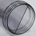 thumbnail image 3 of Double Drinking Cup with Lids Double Straw Silicone Plastic Cup, 20oz., 3 of 10