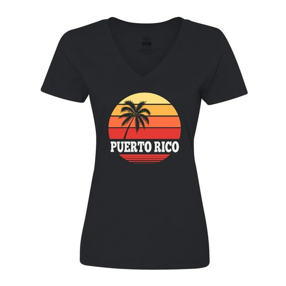 Inktastic Puerto Rico Vacation Cruise Women's V-Neck T-Shirt