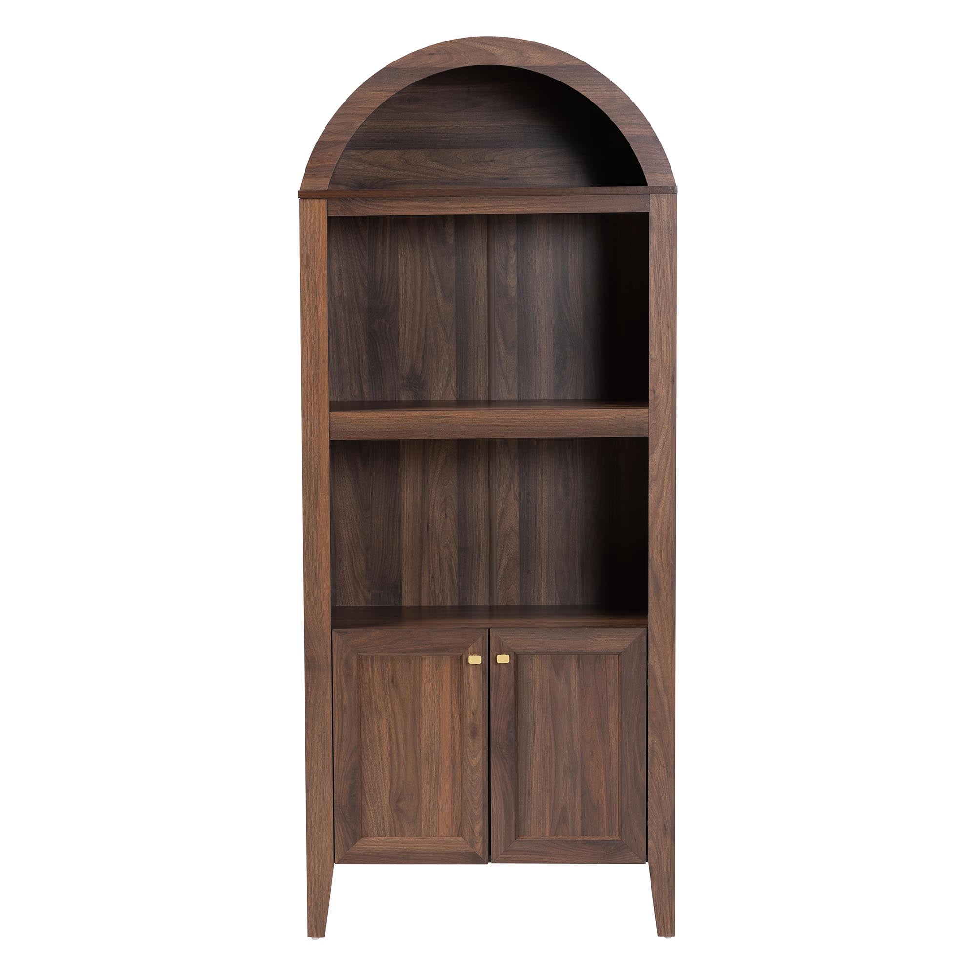 Baxton Studio Hayes Mid-Century Storage Cabinet, Walnut Brown