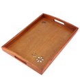 thumbnail image 2 of Haofy Wooden Tea Tray, Food Tray Tea Tray, For Home Kitchen, 2 of 8