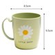 thumbnail image 2 of Taza de enjuague bucal Ormromra plástico lisa floral simple para cepillado, 2 of 5