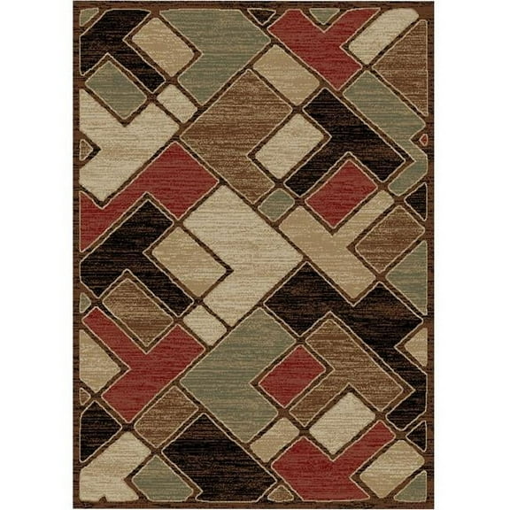 Mayberry Rug City Tetris Multi Contemporary Area Rug 7'10"x9'10