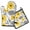 Yellow and Gray-1, variant on Yellow and Gray Modern Art Geometric Kitchen Oven Mitt and Pot Holder Sets 2 Pcs for Baking, Cooking and Grilling, Heat Resistant Up To 392 °F