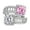 Pink, variant on 925 Sterling Silver Pink Sapphire Citrine Amethyst Emerald Ruby Simulated Moissanite Gemstone Ring for Women