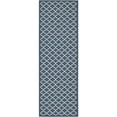 thumbnail image 1 of Safavieh Courtyard Navy Indoor Outdoor Rug - Runner 2'3" x 16', 1 of 5