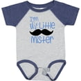 thumbnail image 3 of Inktastic I'm the Little Mister with Mustache Boys Baby Bodysuit, 3 of 5