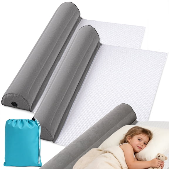 Toddler Bed Rails, Toddler Bed Bumpers Fits Twin Full Queen King Size Beds, 2 Pack
