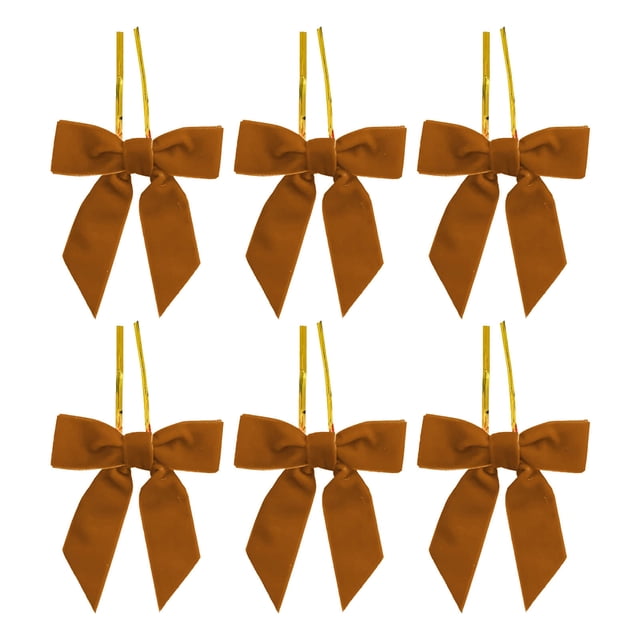 Decoraciones Del Árbol de Navidad 6 Piezas Borgoña Pequeños Arcos de Terciopelo de Navidad para Árboles de Navidad, Coronas, Envoltura de Regalo, Artesanías, Arcos de Boda, Perfecto para Bolsas de Ape