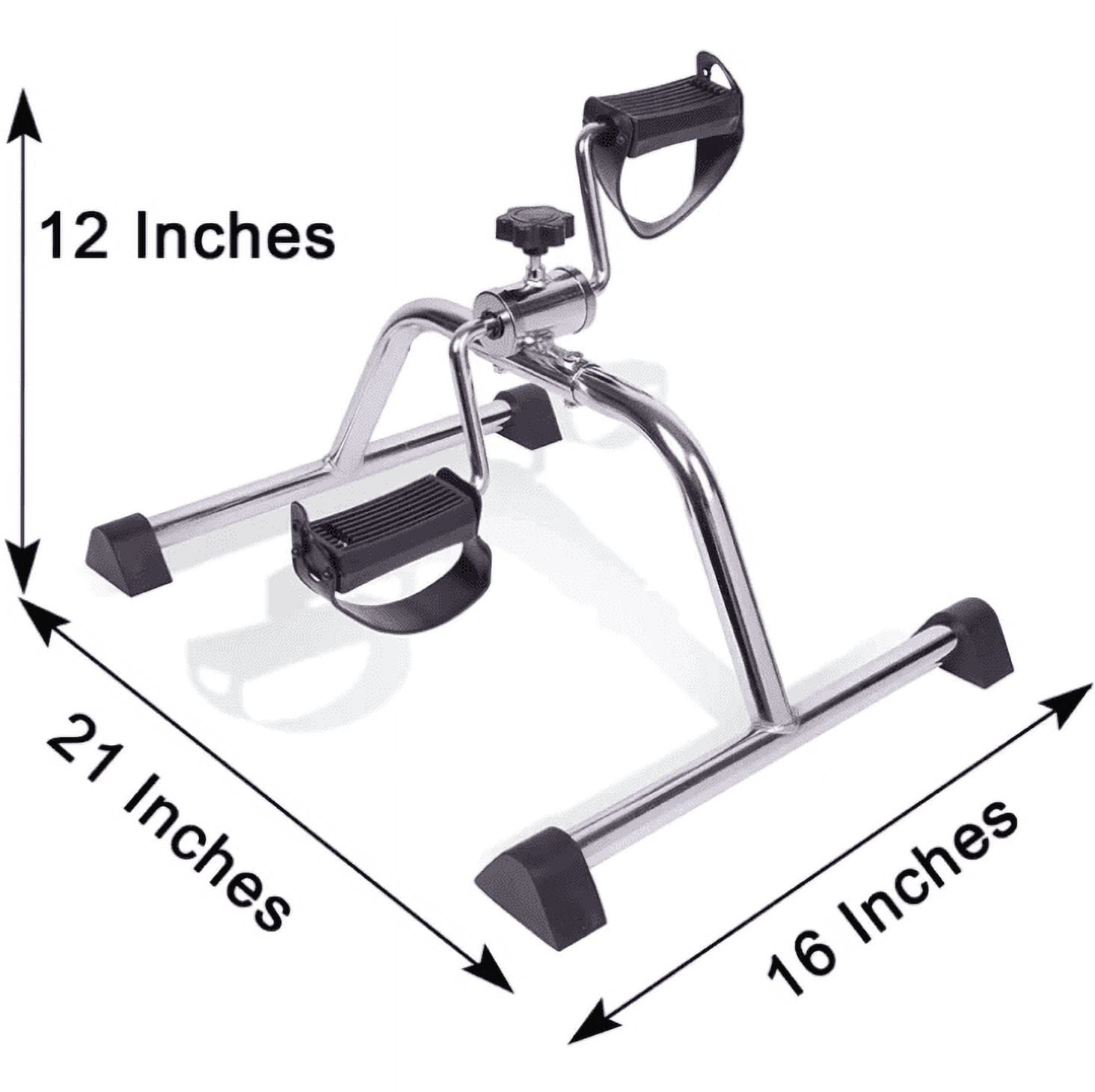 Carex Foldable Under Desk Pedal Exerciser, Compact Exercise Equipment for Arms and Legs, for Seniors