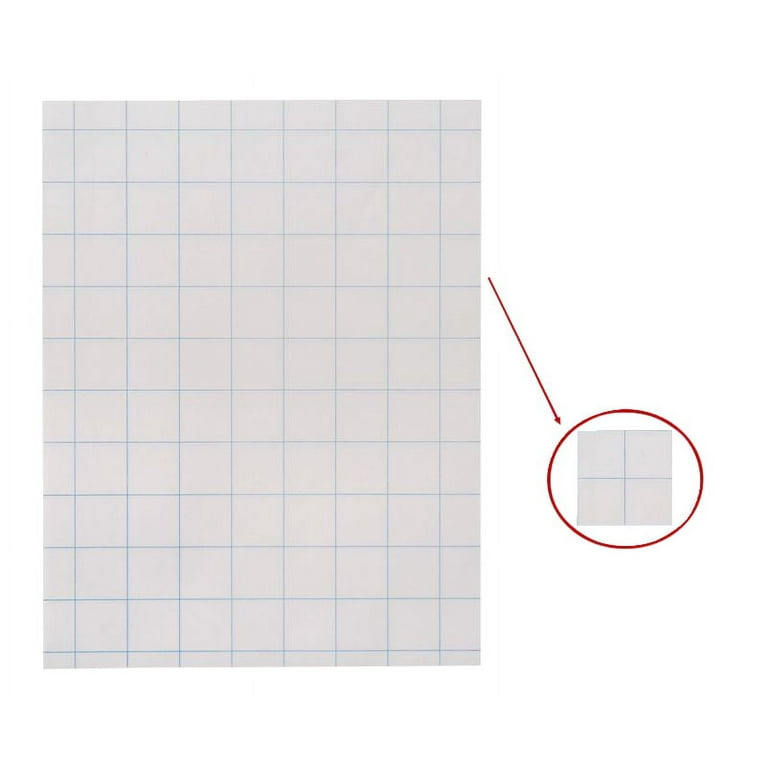 School Smart Graph Paper, 1 Inch Rule, 9 x 12 Inches, White, Pack of 500 