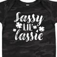 thumbnail image 4 of Inktastic Saint Patrick's Day Sassy Lil' Lassie with Shamrocks Boys or Girls Baby Bodysuit, 4 of 5