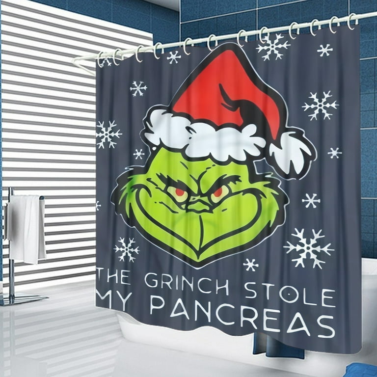 Grinch shower sale curtain