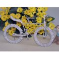 thumbnail image 3 of Diecast Bicycle Toy vintage metal bicicleta modelo w / flor rueda artesanía juguete regalo decoración astilla Magideal Diecast Bicycle Toy, 3 of 7