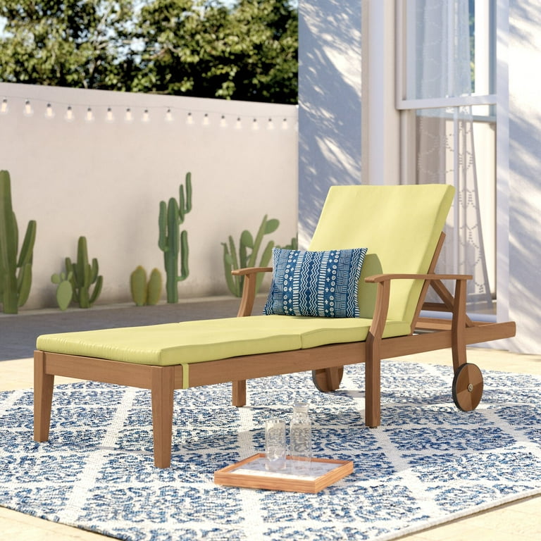 Antonia Reclining Chaise Lounge with Cushion Reclining Yes Solid Wood