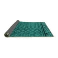 thumbnail image 2 of Ahgly Company Indoor Rectangle Abstract Turquoise Blue Modern Area Rugs, 3' x 5', 2 of 4