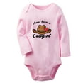 thumbnail image 2 of iDzn I Was Born A Cowgirl Funny Rompers, Newborn Baby Unisex Bodysuits, Infant Jumpsuits, Toddler Kids Long Sleeve Oufits (Pink, 6-12 Months), 2 of 5
